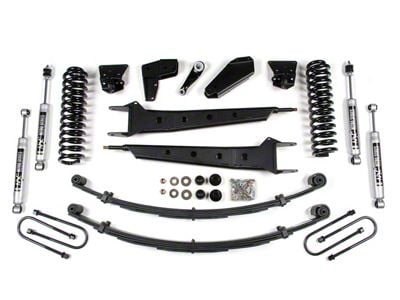 BDS 4-Inch Radius Arm Suspension Lift Kit with 2-Inch Rear Leaf Springs and NX2 Nitro Shocks (80-96 4WD F-100, F-150 Regular Cab w/ Power Steering)