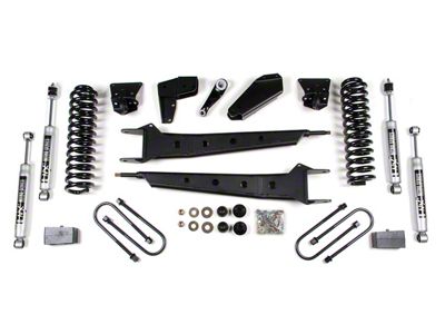 BDS 4-Inch Radius Arm Suspension Lift Kit with 2-Inch Rear Lift Blocks and NX2 Nitro Shocks (80-96 4WD F-100, F-150 Regular Cab w/ Power Steering)