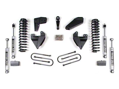 BDS 4-Inch Suspension Lift Kit with 2-Inch Rear Leaf Springs and NX2 Nitro Shocks (80-96 4WD F-100, F-150 Regular Cab w/ Power Steering)