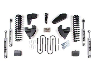 BDS 6-Inch Suspension Lift Kit with 4-Inch Rear Lift Blocks, Add-A-Leaf and NX2 Nitro Shocks (80-96 4WD F-100, F-150 Regular Cab w/ Power Steering)