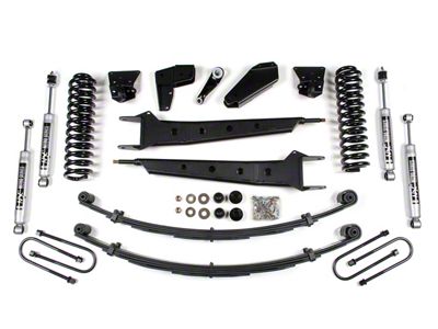 BDS 6-Inch Radius Arm Suspension Lift Kit with Rear Leaf Springs and NX2 Nitro Shocks (80-96 4WD F-150)