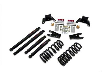 Belltech Lowering Kit with Nitro Drop II Shocks; 2-Inch Front / 4-Inch Rear (87-96 2WD F-150 Regular Cab, Excluding Lightning)