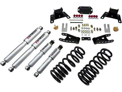 Belltech Lowering Kit with Street Performance Shocks; 2-Inch Front / 4-Inch Rear (87-96 2WD F-150 SuperCab)