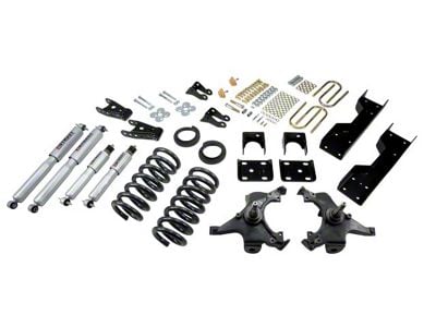 Belltech Lowering Kit with Street Performance Shocks; 4 or 5-Inch Front / 7-Inch Rear (88-91 C1500 Regular Cab, Excluding 454 SS)