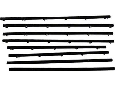 Belt Weatherstrip Kit - Doors & Rear Quarter Windows - 8 Pieces - 2 Door Hardtop