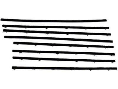 Belt Weatherstrip Kit - Doors & Rear Quarter Windows - 8 Pieces - 2 Door Sedan