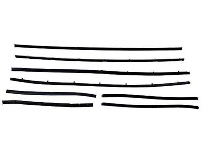 Belt Weatherstrip Kit / 8pc / 66-7 Fairlane