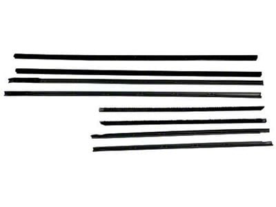 Belt Weatherstrip Kit - Front & Rear Door Windows - 8 Pieces - Ford 4 Door Sedan & Station Wagon