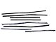 Belt Weatherstrip Kit - Front & Rear Doors - Without Chrome Bead On Felt - 8 Pieces - 4 Door Sedan