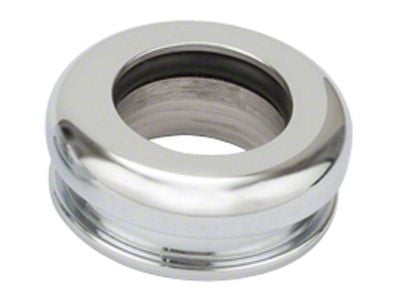 Bezel, Sliding, Chrome Plated Billet Aluminum, Lokar, 5/8 Inner Diameter