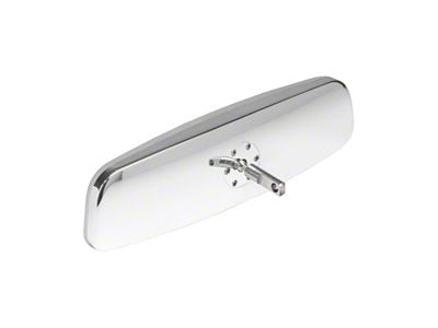 Billet Rear View Mirror W/ Stem Mount - Matte/Polished