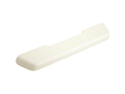 Front Arm Rest Pad; Driver Side; White (68-70 Biscayne)