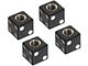 Black Dice Tire Valve Stem Cap Set, 4 Pieces