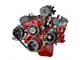 BluePrint Engines Small Block Chevy Dual-Belt Quick Serpentine Front Accesory Drive Kit with Alternator, A/C, Power Steering and Water Pump; Black (Universal; Some Adaptation May Be Required)