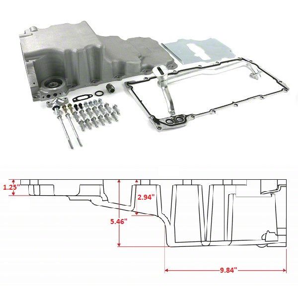 BluePrint Engines Ecklers LS Swap Low Profile Rear Sump Oil Pan Kit ...