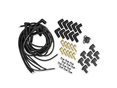 BluePrint Engines Small Block Chevy Spark Plug Wire Set with 90-Degree Boots; 8mm; Black (Universal; Some Adaptation May Be Required)