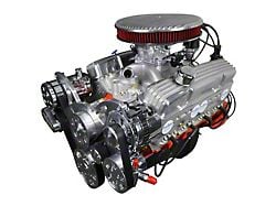 BluePrint Engines Small Block Chevy 383 C.I. 436 HP Deluxe Dressed Fuel Injected Low Profile Crate Engine with Polished Pulley Kit