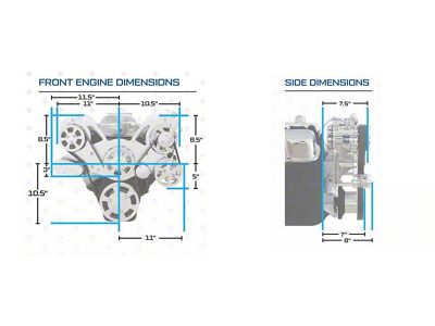 BluePrint Engines ProSeries Big Block Chevy 632 C.I. 815 HP Deluxe Dressed Carbureted Crate Engine with Black Pulley Kit