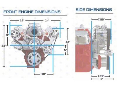 BluePrint Engines ProSeries LS 376 C.I. 530 HP Deluxe Dressed Fuel Injected Crate Engine with Black Pulley Kit