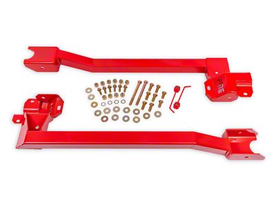 BMR Bolt-On Subframe Connectors; Red (74-81 Camaro)