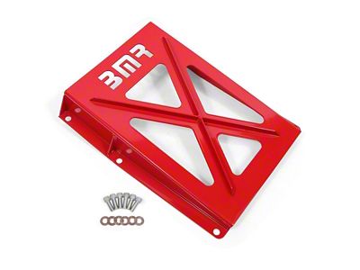 BMR Driveshaft Tunnel Brace; Red (67-69 Camaro Convertible)