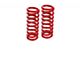 BMR Front Lowering Springs; 2-Inch Drop; Red (67-69 Big Block V8 Camaro)