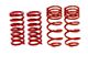 BMR Front and Rear Lowering Springs; Red (82-92 Camaro)