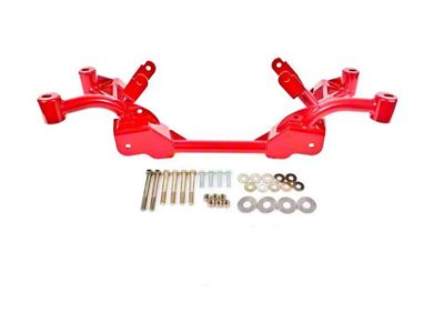 BMR K-Member with LS1 Motor Mounts; Factory Steering; Red (82-92 Camaro w/o OE Lower Control Arms)