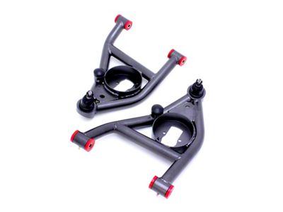 BMR Non-Adjustable Lower Control Arms; Polyurethane Bushings; Black Hammertone (67-69 Camaro w/ Bumpstops On Front Side of A-Arms)