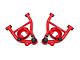 BMR Non-Adjustable Lower Control Arms with Spring Pockets; Delrin Bushings; Red (82-92 Camaro)