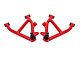 BMR Non-Adjustable Lower Control Arms without Spring Pockets; Delrin Bushings; Red (82-92 Camaro w/ Coil-Overs)