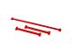 BMR Non-Adjustable Rear Lower Control Arms and Panhard Bar; Red (82-92 Camaro)