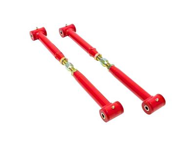 BMR On-Car Adjustable DOM Rear Lower Control Arms; Polyurethane Bushings; Red (82-92 Camaro)