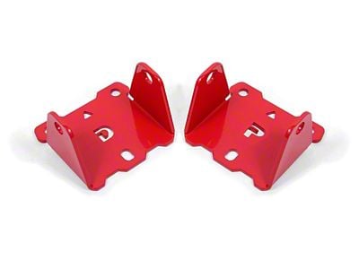 BMR Solid Engine Side Motor Mount Kit; Red (82-92 Camaro)