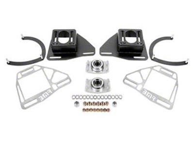 BMR Caster Camber Plates without Lockout Plates; Black Hammertone (82-92 Firebird)