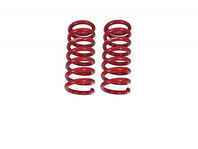 BMR Front Lowering Springs; 1.50-Inch Drop; Red (82-92 Firebird)