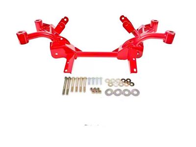 BMR K-Member with LS1 Motor Mounts; Pinto Rack Mount; Red (82-92 Firebird w/o OE Lower Control Arms)