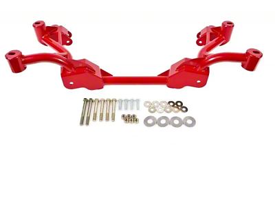 BMR K-Member without Motor Mounts; Factory Steering; Red (82-92 Firebird w/o OE Lower Control Arms)