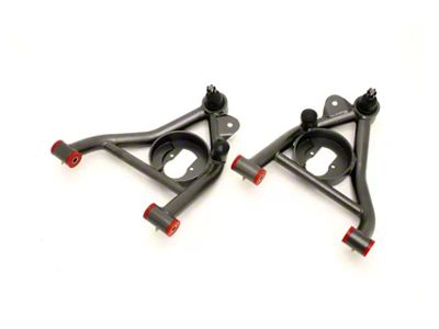 BMR Non-Adjustable Lower Control Arms with Spring Pockets; Polyurethane Bushings; Black Hammertone (82-92 Firebird w/ Coil-Overs)