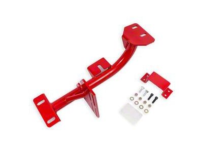 BMR 4L60E Transmission Torque Arm Relocation Crossmember; Red (98-02 5.7L Firebird)