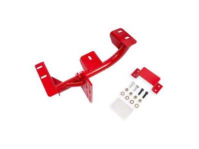 BMR 4L60E Transmission Torque Arm Relocation Crossmember; Red (93-97 5.7L Firebird)