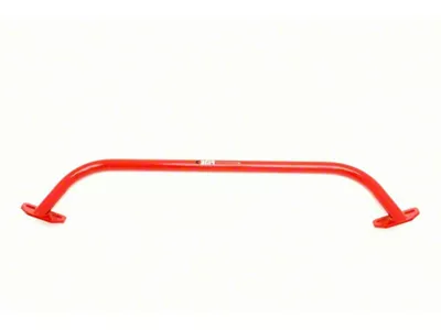 BMR Chromoly Shock Tower Brace; Red (93-02 V6 Firebird)