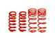 BMR Front and Rear Lowering Springs; Red (93-02 Firebird)