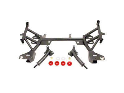 BMR K-Member with Small/Big Block Chevy Motor Mounts; Pinto Rack Mount; Black Hammertone (93-02 Firebird)