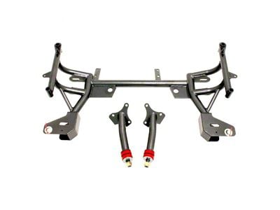 BMR K-Member with Small/Big Block Chevy Motor Mounts; Pinto Rack Mount; Black Hammertone (93-02 Firebird w/ Turbocharger)