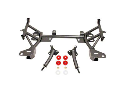 BMR K-Member with Small/Big Block Chevy Motor Mounts; Standard Rack Mount; Black Hammertone (93-02 Firebird)