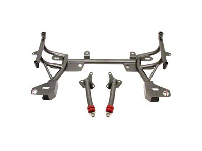 BMR K-Member with Small/Big Block Chevy Motor Mounts; Standard Rack Mount; Black Hammertone (93-02 Firebird w/ Turbocharger)