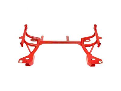 BMR K-Member without Motor Mounts; Pinto Rack Mount; Red (93-02 Firebird w/ Turbocharger)