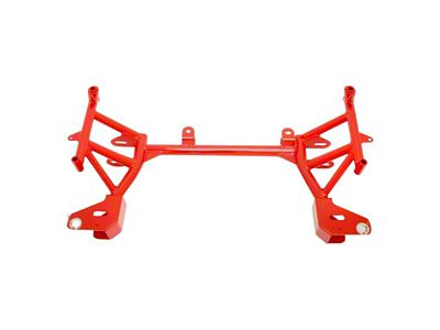 BMR K-Member without Motor Mounts; Standard Rack Mount; Red (93-02 Firebird)