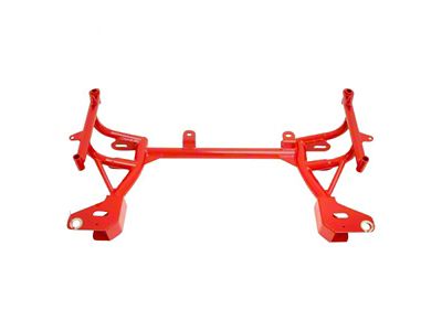 BMR K-Member without Motor Mounts; Standard Rack Mount; Red (93-02 Firebird w/ Turbocharger)